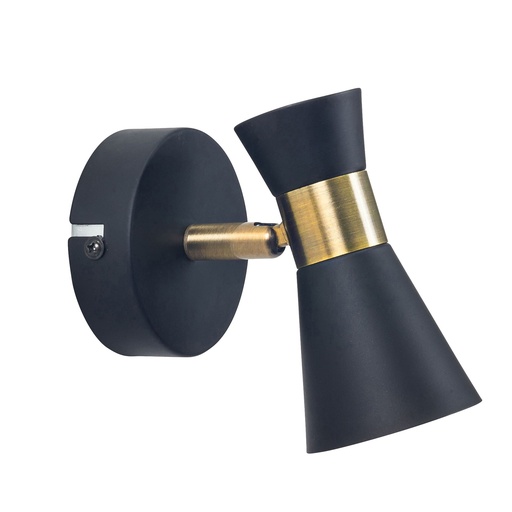 [DE-0171-NEG]  Spotlights series Eufo Single GU10 Black Gold