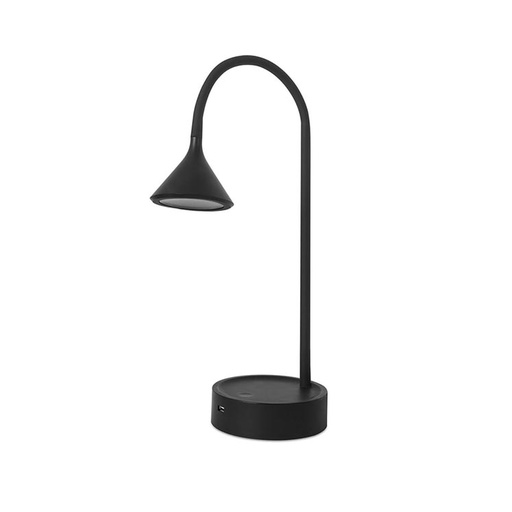 [DE-0271-NEG] TABLE LAMP IP20 DING LED 4.8W 3000K BLACK 326LM