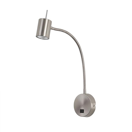 [DE-0442-SAT] READING LIGHTS BAS GU10 SATIN NICKEL