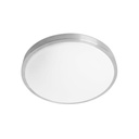 [DE-0314-ALU] CEILING FIXTURE IP44 TEMPO Ø410MM LED 22.8W 3000K ALUMINIUM 1821LM