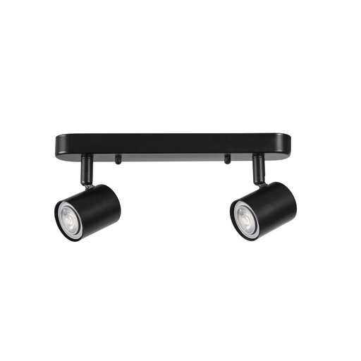 [DE-0480-NEG] SPOTLIGHT IP20 KEEPER DOUBLE GU10 BLACK
