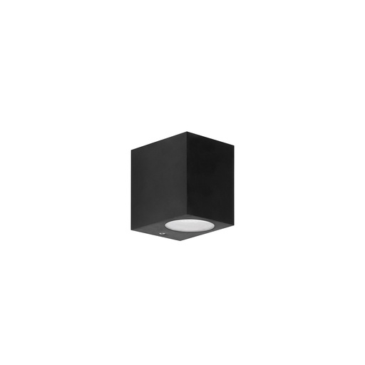 [PX-0140-NEG] WALL FIXTURE IP44 KUBO ONE EMISSION GU10 7W BLACK