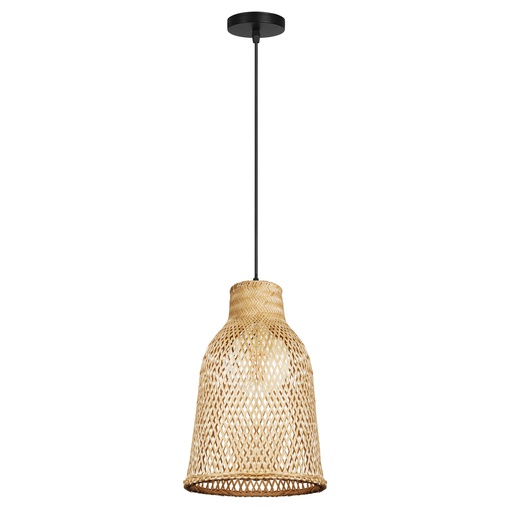 [DE-0023-NEG] PENDANT IP20 RIBA Ø210MM E27 40W BLACK