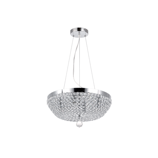 [955NIA4] E14 CHROME NIA CHANDELIER