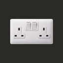 [WDBA1221-N] 13A Twin Socket -W2
