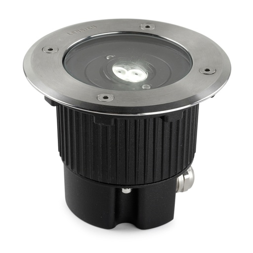 [55-9663-CA-CLV1] Recessed uplighting IP65/IP67 Gea Power LED Round ø130mm LED 6W 3000K AISI 316 stainless steel 460lm