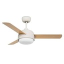 [30-4864-16-F9] Fan IP20 Klar E27 40W Off white Wood
