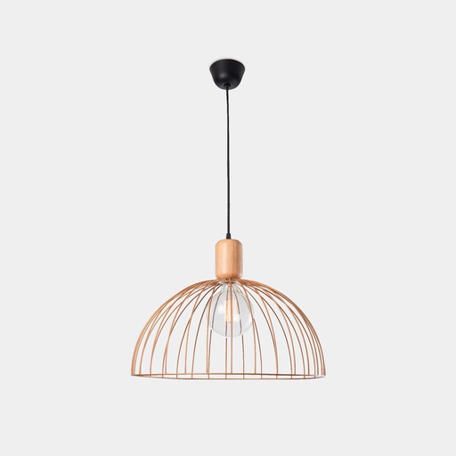 [00-6414-93-F5] Pendant Contrast ø487mm E27 60W Light wood