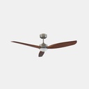 [30-8000-81-F9] Fan IP20 Embat LED 19.8W 3000K Satin nickel Brown 627lm