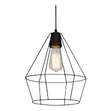 [955HEIDI1/BL] ELMARK - HEIDI PENDANT 1xE27 BLACK