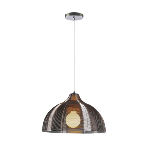 [955LIV1/C] LIV PENDANT 1xE27 CHROME/COFFEE  LIV PENDANT 1xE27 CHROME/COFFEE