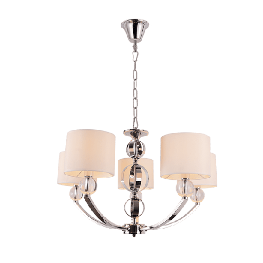 [955MAYA5] MAYA CHANDELIER 5XE27 CHROME