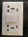 13A Twin Socket Universal With USB