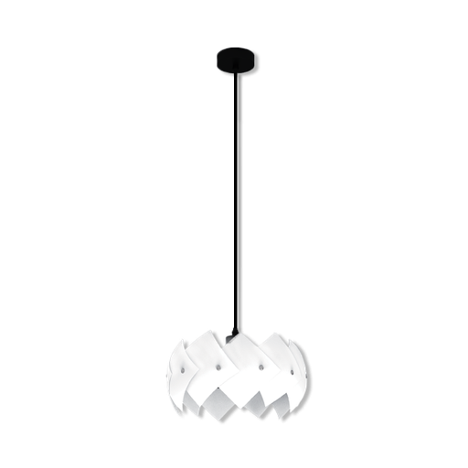 [955ROCCO1/WH] ROCCO PENDANT 1xE27 WHITE