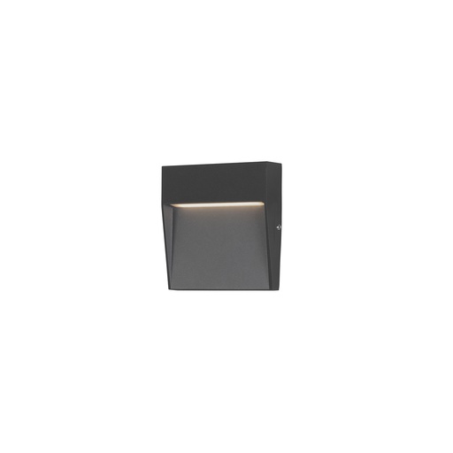 [PX-0350-NEG] Recessed wall lighting IP65 Nod Square LED  2.6W 3000K Black