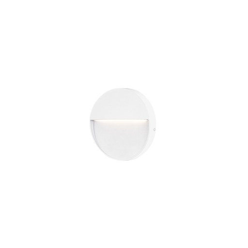 [PX-0351-BLA] Recessed wall lighting IP65 Nod Round LED  2.6W 3000K White