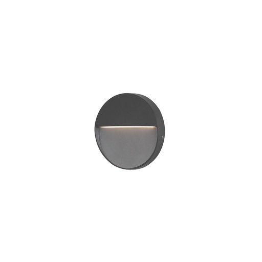[PX-0351-NEG] Recessed wall lighting IP65 Nod Round LED  2.6W 3000K Black