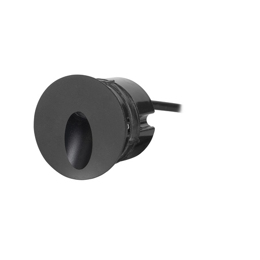 [PX-0358-NEG] Recessed wall lighting IP65 ICON ROUND  BLACK LED 2.2W 3000K Black