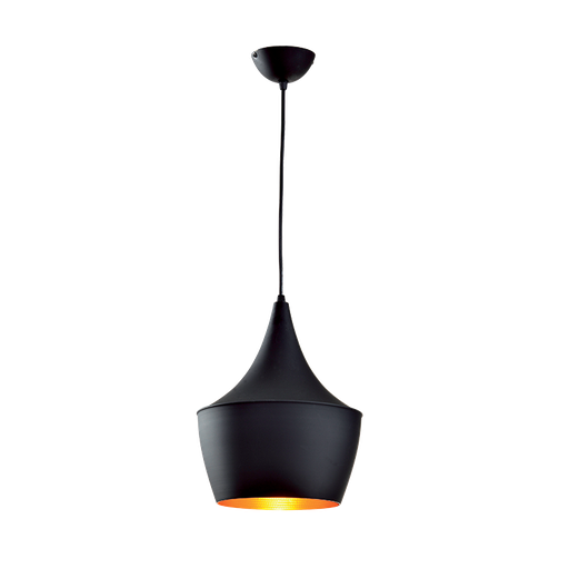 [955TIM1C] TIM-1C PENDANT 1XE27 D250mm BLACK/GOLD