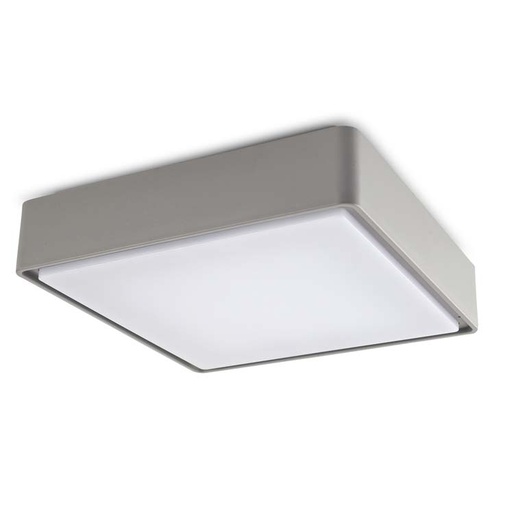 [15-9806-34-CL] Ceiling fixture IP66 Kossel Direct 400mm LED 19W 3000K Grey 1172lm