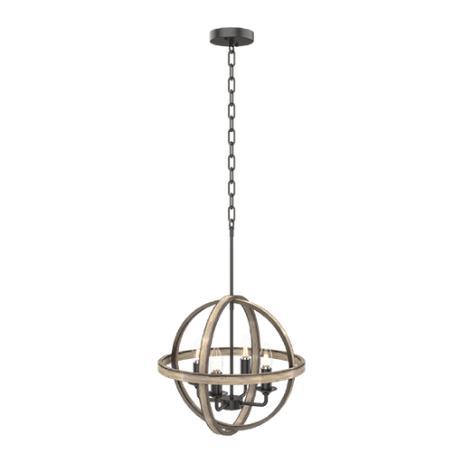 [955TINO4] TINO CHANDELIER 4XE14 BLACK MATT/WHITE