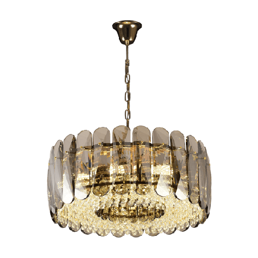 [955VERA9] VERA CHANDELIER 9xE14 GOLD