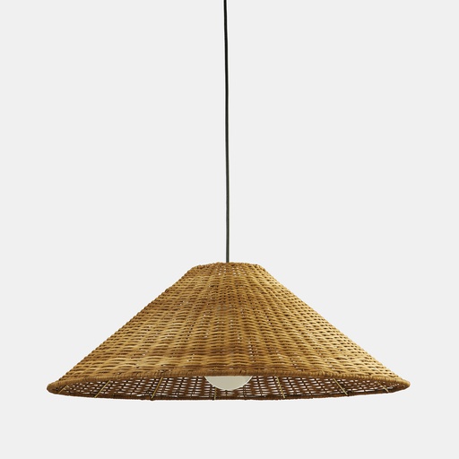 [00-8110-05-ES] Pendant Caribe ø600 E27 40W Black  Natural rattan