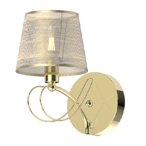 [955REBECCA1W] REBECCA WALL LAMP 1XE14 GOLD