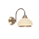 [955KRISTA1W] KRISTA WALL LAMP 1XE27 GOLDEN COOPER BRASS
