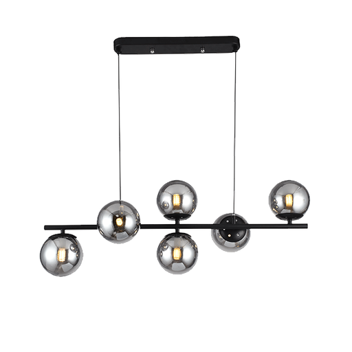 [955ALBERTO6] ALBERTO CHANDELIER 6XG9 BLACK