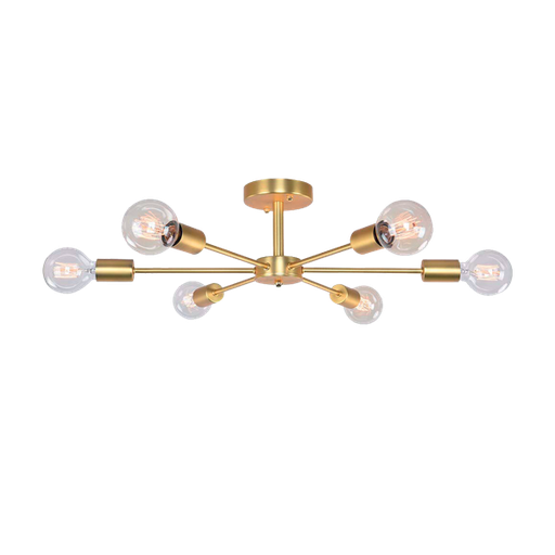 [955ROXIE6/GD] ROXI CEILING LAMP 6xE27 GOLD