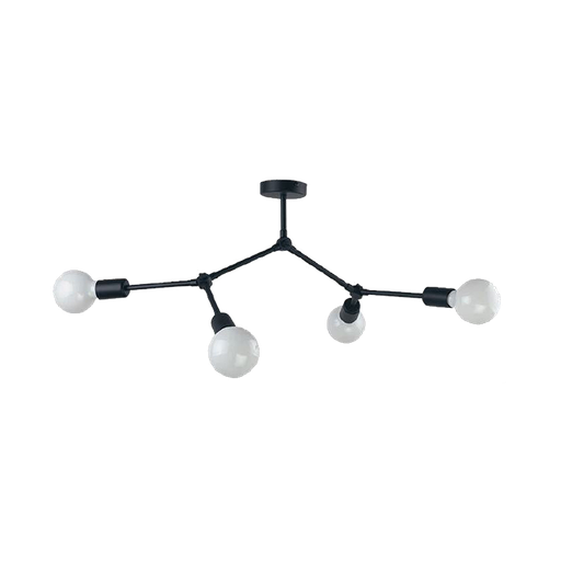 [955ARTE4/BL] ARTE CEILING LAMP 4xE27  BLACK/GOLD