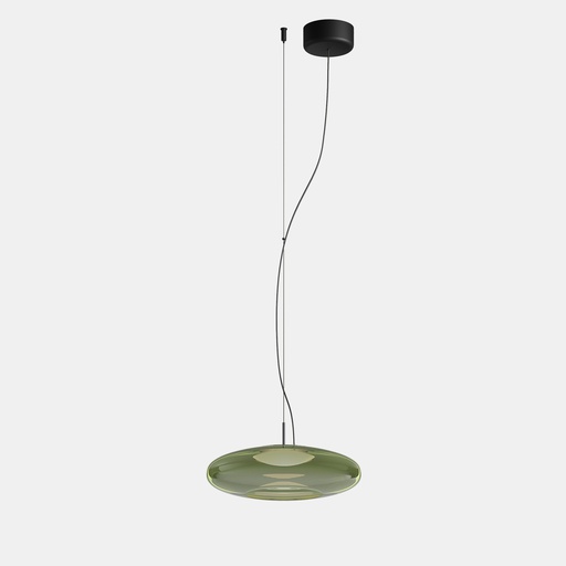 [00-8403-05-08] Pendant Plat Surface LED LED 10.5W 2700K Black 805lm, GREEN TONE