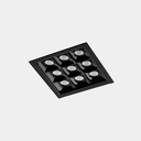[90-6391-60-60] Downlight Bento Standard Square Trim 18.3W LED warm-white 3000K CRI 90 33.8º Black IP23 1378lm