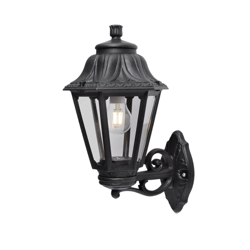 [96120WU/BL] LANTERN ANNA: ANNA 120 LATERN UPWARD 1XE27 IP55 BLACK