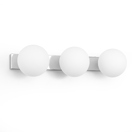 [955DORIA3] DORIA BATHROOM LAMP 3XEG9 CHROME