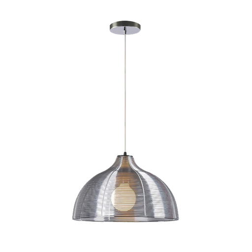 [955LIV1/AL] LIV PENDANT 1xE27 CHROME/ALUMINIUM