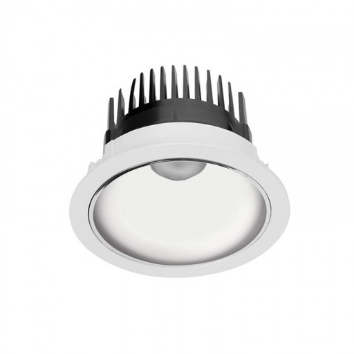 Downlight Sia Standard 225 Round Trim 44.5W LED warm-white 3000K CRI 80 75.5º DALI White IP54 4102lm