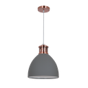 [955JASON1/GR] JASON PENDANT 1XE27 GREY