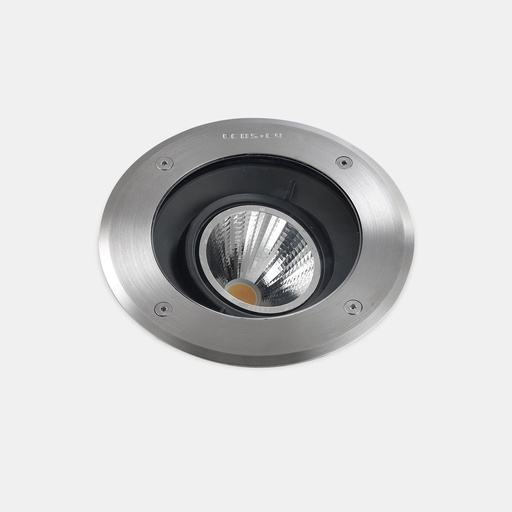 [55-E038-CA-CL] Recessed uplighting IP65-IP67 Gea Cob LED Technopolymer ø185mm LED 11.9W LED warm-white 3000K ON-OFF AISI 316 stainless steel 1276lm