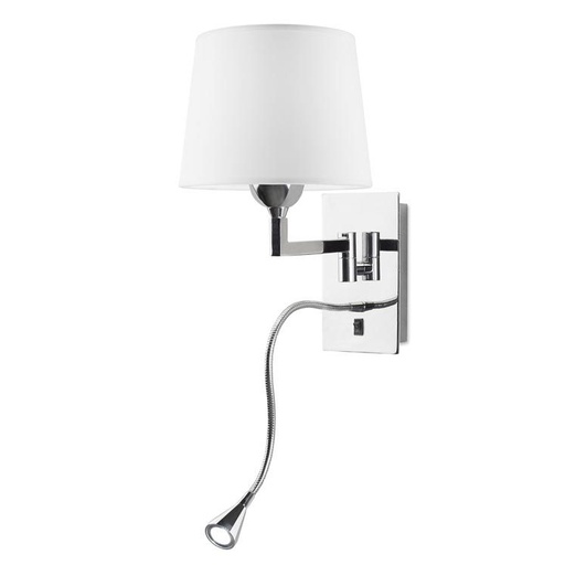 [05-2840-21-82] LEDS-C4 OXFORD WALL LIGHT LED SPOT CHROME FINISH