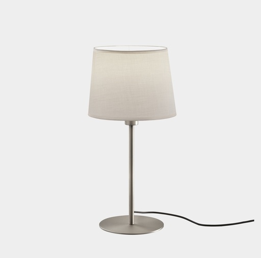 [10-4759-81-82] Table lamp Metrica E27 60 Satin nickel. Shade not included