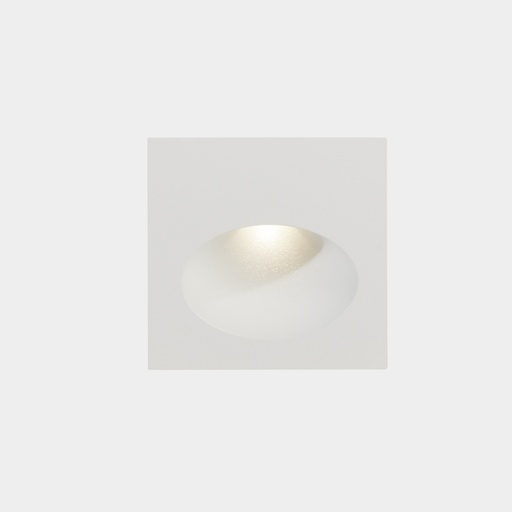 [05-E016-14-CL] Recessed wall lighting IP66 Bat Square Oval LED 2.2W LED warm-white 3000K White 77lm