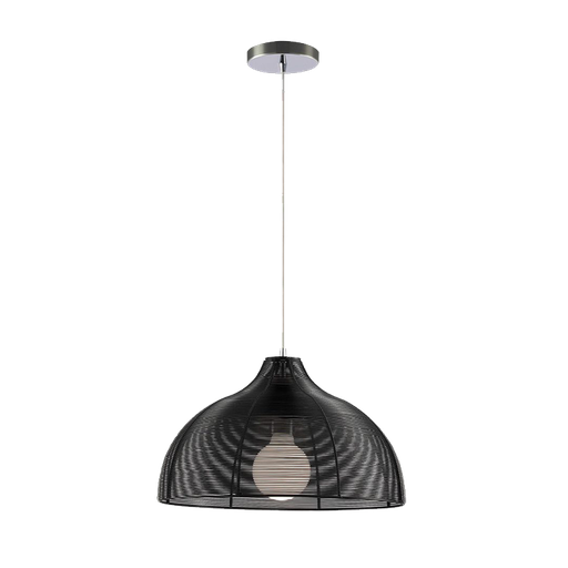 [955LIV1/BL] LIV PENDANT 1xE27 CHROME/BLACK