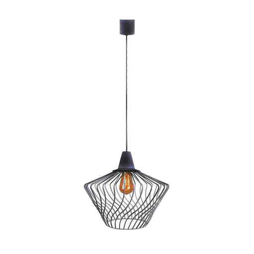[955SALVA1/BL] SALVA PENDANT 1XE27 BLACK