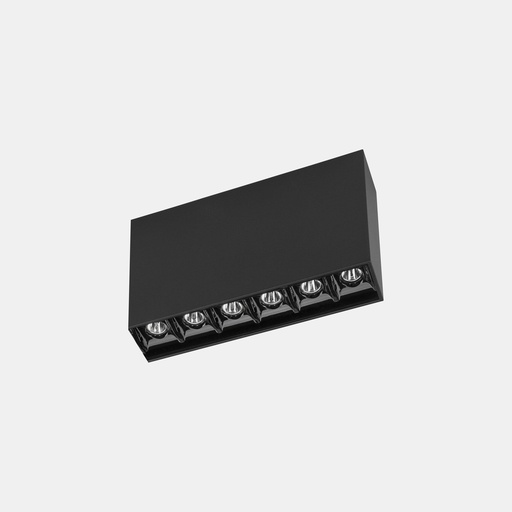 [15-7192-60-MS] Ceiling fixture Bento Surface 6 LEDS 12.2W LED warm-white 3000K CRI 90 PHASE CUT Black IP23 1205lm