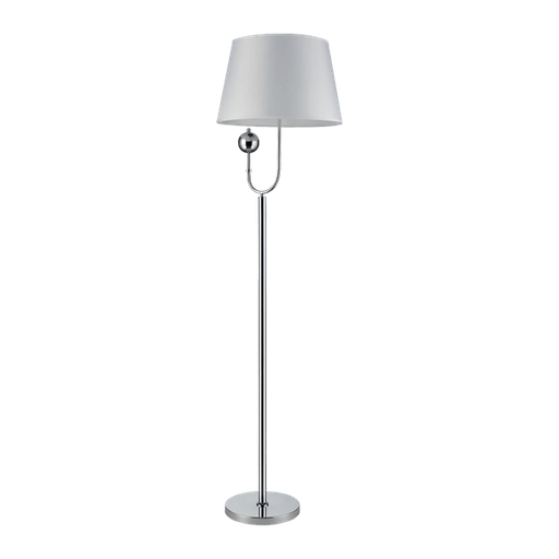 [955CARMEN1F] CARMEN FLOOR LAMP 1xE27 WHITE/CHROME