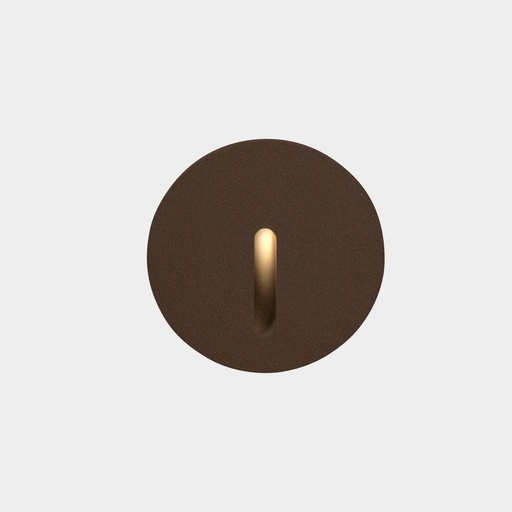 [05-E110-J6-CK] Recessed wall lighting IP66 Bat Round Lineal LED 2W 2700K Brown 10lm